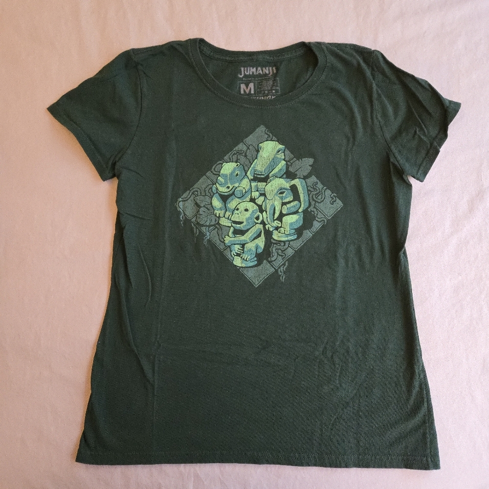 Loot Crate Lootwear Jumanji Limited Edition Forest Green Womens Crewneck Tee